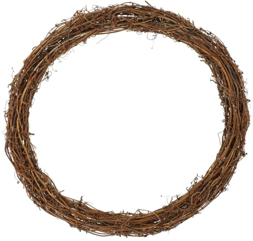 IMIKEYA 30cm Größe Weihnachten Rattan Natürliche Reben Kranz Rahmen Dekorative Zubehör für Zu Hause und Im Freien