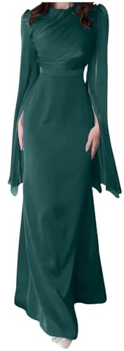 CheJooe Abendkleider für Damen, rückenfrei, figurbetontes Kleid, langes Maxikleid, Meerjungfrau, Ballkleid, sexy, elegant, bodenlang, lange Kleider, Hochzeit, Abschlussball, Ballkleid, Satin, Seide,