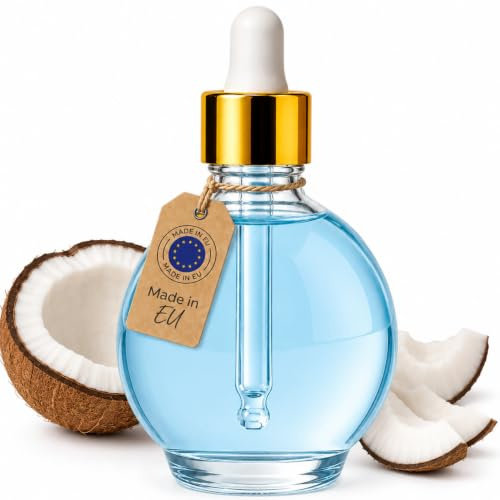 Isabellenails Cuticle Oil Huile nourrissante pour ongles et cuticules 75 ml avec huile d'amande et vitamine E pour ongles naturels ou en gel, soin des cuticules (noix de coco)