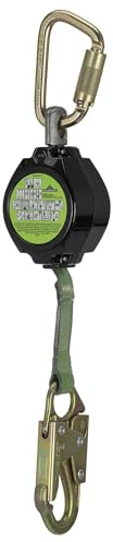 Peakworks Fall Protection Leading Edge Self Retracting Device (SRD) - 6 ft Single Leg Web with Snap Hook - Certified ANSI Z359.14-2021 SRL-P Class 2 (Available in Multiple Lengths & Styles)