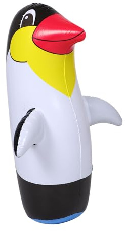 JUMPLAWN Inflatable Penguin Toy Cute Cartoon Animal Figurine for Boys and Girls Outdoor Garden Play Penguin Decorations Summer Party Home Decoration
