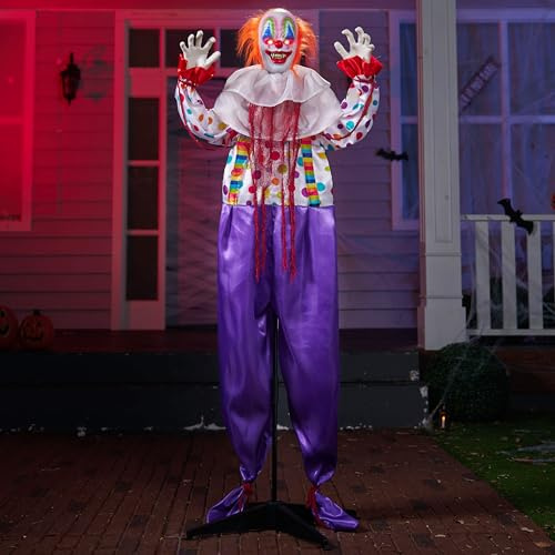 JOYIN 165,1 cm Halloween clown dekorationer utomhus