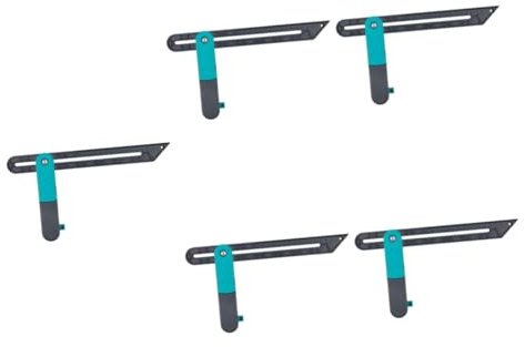 SHINEOFI 5 Pezzi Goniometro Angolare con Meccanismo Strumento Misurazione per Falegnameria e Progetti Diy