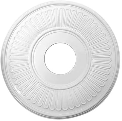 Sharplace Rosace de plafond moderne pour luminaire encastré, idéale pour salon, chambre ou hôtel.