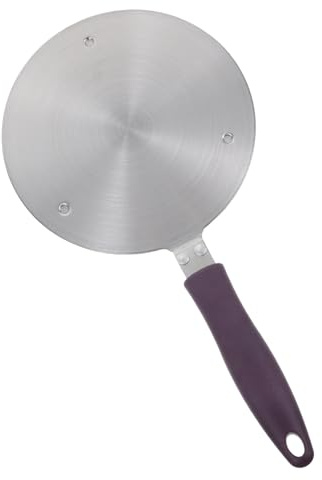 Générique Diffuseur de Chaleur Rond en Acier Inoxydable 20 Cm pour Plaque à Induction, Adaptateur Compatible Cuisinières à Gaz et Électriques, Plaque de Diffusion Uniformisant la Cuisson