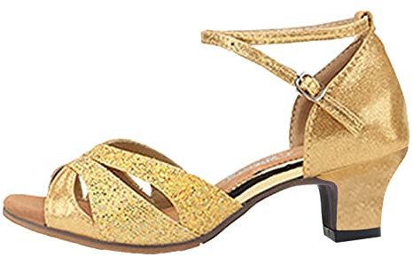 YOSUWOAI Zapatos de baile latinos para mujer, brillantes, festivos, con tacón, brillantes, plateados, zapatos de baile, tacones altos, con lentejuelas, zapatos de novia, elegantes, zapatos de noche