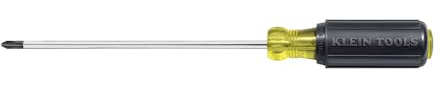 Klein Tools 603-10 Screwdriver Phillips #2, Made in USA, Non Magnetic Screwdriver with 10-Inch Round Shank, Cushion Grip