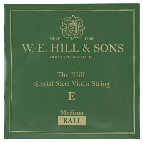 HILL Cuerda para Violín Mi medium acero con bola