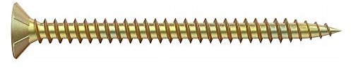 DESA 12414516 12414516 Spanplattenschrauben Pozi 4,5 x 16 bichromatiert Vollgewinde Packung mit 1000 Stück, schwarz