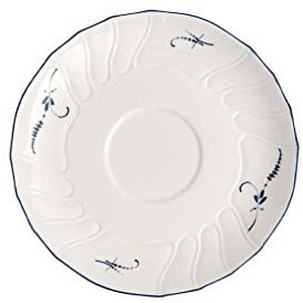 Villeroy & Boch, Vieux Luxembourg Piattino per Tazza da tè Bianco, Lavabile in Lavastoviglie, Adatto per Microonde, Stoviglie, Ceramica, Porcellana Premium