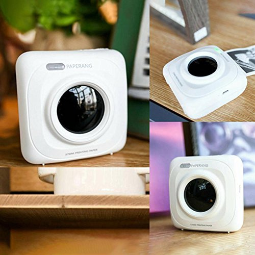 Mondeer Thermo-Fotodrucker, kabellos, Bluetooth, Mini-Handy für Smartphone, 1 Stück, Weiß