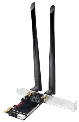 LogiLink WL0248 - PCI Express Karte neuste Generation mit WLAN (5GHz/6GHz/2,4GHz) & BT v 5.2