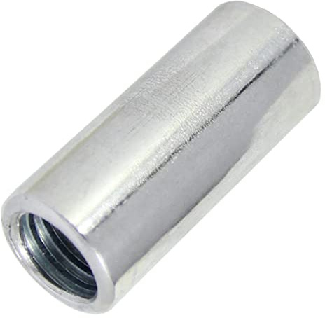 5 Stück Distanzmuffe rund verzinkt M8x30 mm - Mutter Langmuttern Rundmuttern Sechskantmuttern Gewindehülsen Verlängerungsmuttern Verbindungsmuttern I DIOS24®