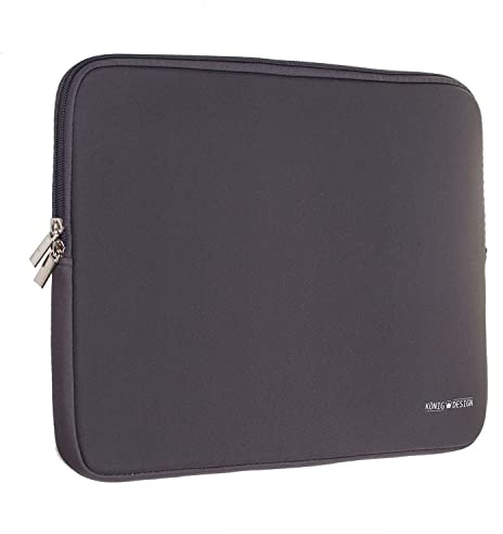 König Design Laptoptasche Laptophülle 16 Zoll stoßfeste Notebooktasche Laptop Schutzhülle Notebook Sleeve Hülle PC Laptop Schutztasche Grau
