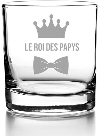 Cadeau Verre à Whisky Tumbler 30cl - Papy Cadeau Anniversaire Grand-Père