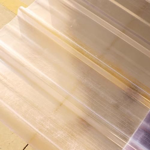 Transparente Dachblech,Dachplatten,Wellplatte Dachpaneele,Wetterfest Profilblech Trapezblech,Wandverkleidungpaneele,Flammhemmende Regensichere UV-Schutz FRP-Tageslichtplatte (0.9x1.8m/35x71in,15 PCS)