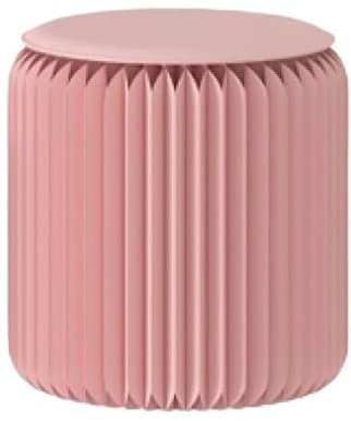 Sgabello basso rotondo pieghevole rosa 40CM piccolo sgabello pieghevole con design portatile