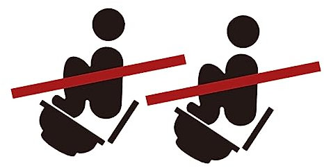 Beatifufu 2fogli Adesivo Per Segnale Toilette Rimovibile Di Decorazione Per Copri Wc Per Non Usare Wc Sgabello Stile Moderno Per Bagni Pubblici e Privati