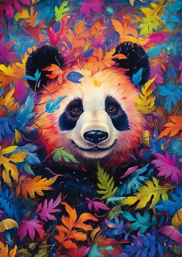 Schmidt 59781 Pandabär im Regenbogenwald, 1000 Teile Puzzle