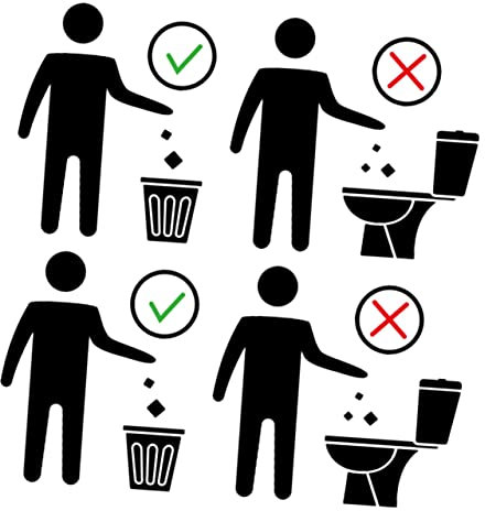 COSMEVIVI 2fogli Adesivi Per Toilette Di Stickers Di Per Bagno Facili Da Applicare e Rimuovere Per Evitare Rifiuto Della Nel Wc