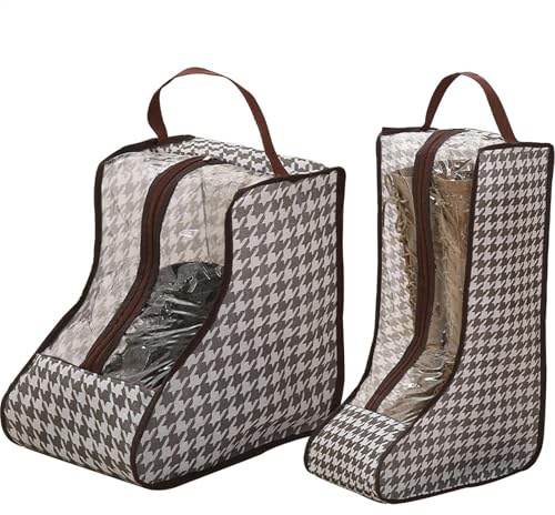 Reise Schuhbeutel, Reise Hohe Stiefel-Aufbewahrungstasche, Tragbare Stiefeltasche Mit Griff, Staubdicht Schuhbeutel, Schuhorganizer, Transparent Organizer Für Zuhause Und Reisen,2 Stück