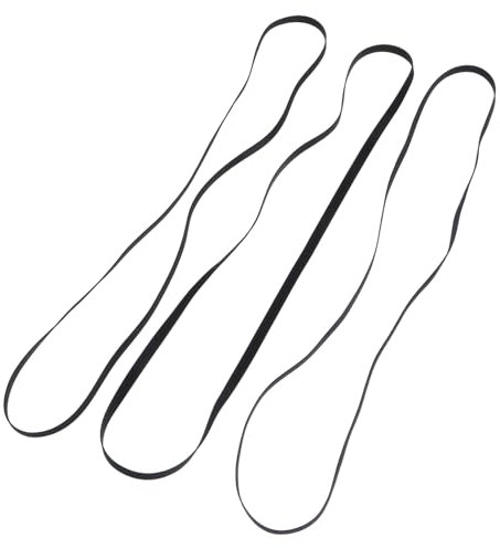 Mikikit 3pcs Plattenspieler Gürtel Kassette Band Player Ersatz Stick Gürtel für Plattenspieler