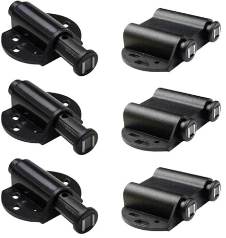 Evotrade Chiusura Magnetica a Scatto Singola e Doppia Push to Open – Sistema di Chiusura Magnetico per Mobili, Ante, Cassetti e Armadi con Chiusura a Sfioramento (Bianco, A scatto singola)