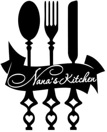 Fine Carving Decals Kitchen Restaurant Spoon Knife Fork Kitchen Utensils 54x68.9cm Self Adhesive Large Black