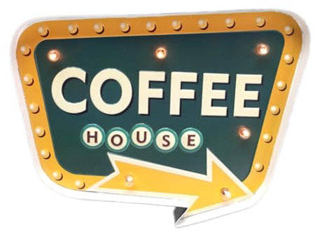 FytStycale Placa de Pared para Bar, Decoración del Hogar con Flechas para Café, Cafetería, Individual