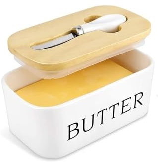 Mantequillera Caja de plato de mantequilla de acero inoxidable, contenedor de servidor de queso, bandeja de almacenamiento con tapa, vajilla de cocina, mantequilla Accesorio de cocina
