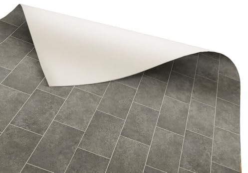 KARAT Revêtement Sol PVC, Film Vinyle Antidérapant pour Meubles Mur Sols, Sol en Rouleau au mètre, Imperméable, Durable et Résistant, Usage intensif (200 x 600 cm Kent 968M)