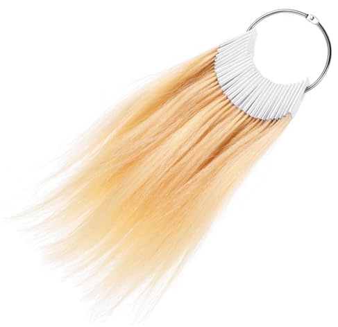 Warmhm Échantillons de Coloration des Cheveux Humains 30 Mèches Test Capillaire Tailles Variées pour Professionnels Coiffure Salon Expériences Teinture et Décoloration