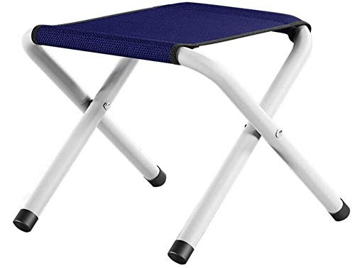 LQRCTRY Campingstuhl, Klappbarer Campinghocker, tragbar, 34 x 33 x 33 cm, Mehrfarbig(Blue#a)