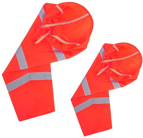 MOTHNUR 2pcs Oxford Fabric Wind Sock Reflective Wind Direction Indicator Sock Bag for Construction Sites Outdoor Garden Use