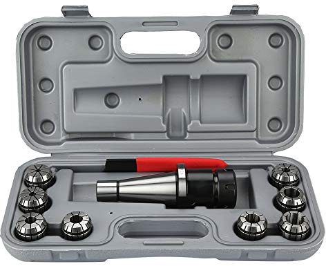 Milling Chuck Holder Set, ER32 Collet Kit, 1 PCS Holder 8 PCS Collets with Wrench - Durable CNC Machining Accessory, High Precision Tooling, Easy Replacement for Milling Machines