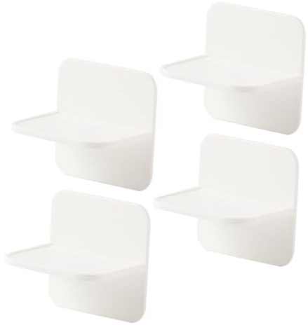 HAPINARY Conectores Antivuelco para Muebles Niño, Fijadores de Seguridad 4 Piezas, Material Hips Color Claro, Anclajes Adhesivos para Armarios y Cajones, Protección Infantil Hogar