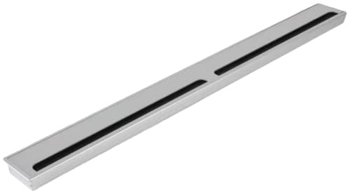 Passacavo rettangolare for scrivania, copriforo for cavi in ​​lega di alluminio con spazzola, strumento gestione elegante e durevole, 1 pezzo(Silver,80 * 1000mm)