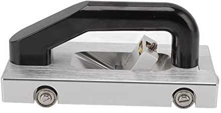 TARSHYRY Rainureuse de Sol Manuelle en Forme de U avec Poulie de Guidage, Outil de Construction en Alliage d'aluminium pour un Usage Domestique, Aide au Sol en Plastique argenté