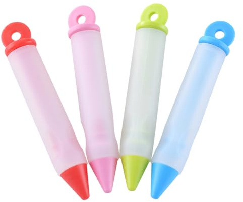 Veemoon Pluma de Manga Pastelera de Silicona 16 Piezas Multicolor para Decorar Pasteles y Glaseado, Herramienta Multifuncional para Hornear y Repostería, Apta para Uso Doméstico