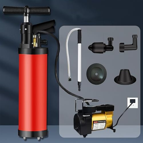 CSXSXAUO Desatascador de Inodoro para destapar tuberías de baño, bañera y Cocina Herramienta portátil para Eliminar obstrucciones de desagües con Descarga cinética