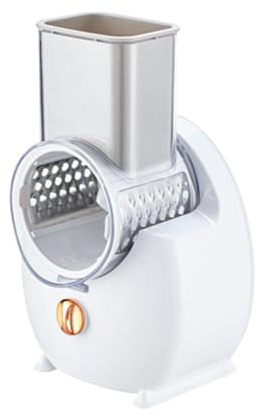 UieoKakeh One-Touch Control Cordless Electric Cheese Grater Shredder Type-C Charging Rotary Automatic Slicer Grinder