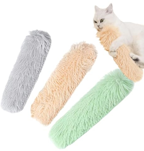Giocattolo a forma di cuscino per gatti, gioco di esercizi a forma di cuscino con suono increspato, giocattoli attivi per gatti, per camera da , appartamento, angolo gioco da solo a casa