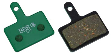 BBB Cycling Fahrrad Bremsbeläge, Discstop High Performance für Fahrräder / Elektrofahrräder, BBS-53, 2 Stück, Grün, E-bike