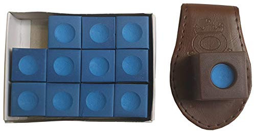 John West Billard Kreidehalter Braun + 12 Stück Kreide - Setangebot