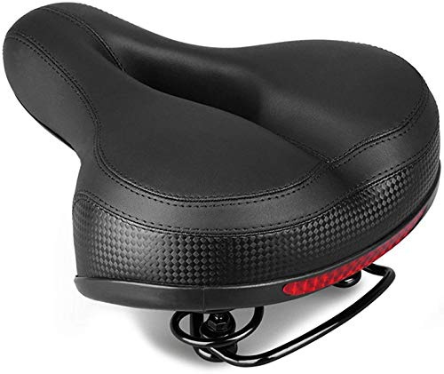 TentHome Selle de Velo Ultra Confortable pour Homme et Femme Noir, Selle VTT Confort Homme avec Amortissement, Selles pour Vélo à Ressorts