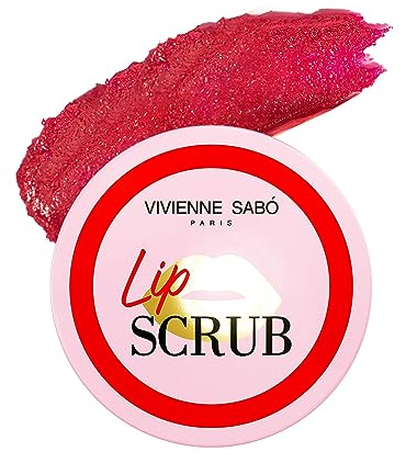 Vivienne Sabo - Lip Scrub – sanftes Lippenpeeling mit Zuckerkristallen sowie Jojoba- und Sheaöl, entfernt Hautschüppchen, pflegt und sorgt für glatte, geschmeidige Lippen