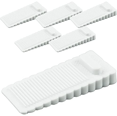 Fermaporta in gomma trasparente, fermaporta in silicone, antiscivolo, fermaporta resistente, per terrazza, 5 pezzi