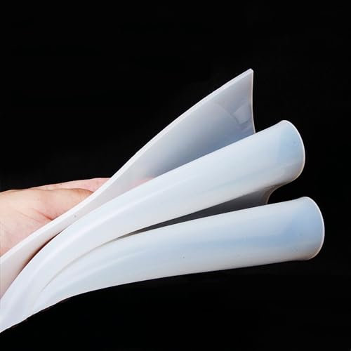 Yinxi 1 Stück weiße Silikondichtung, transparent, matt, Kunstharz, 1 mm, 2 mm, 3 mm, hohe Temperaturbeständigkeit, kein eigenartiger Geruch, Silikonkautschukplatte (Color : 500x500mm, Size : 3mm)