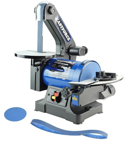 KASTFORCE Professional Belt Disc Sander, 1 inch x 30 inch Belt Sander and 5 inch Disc Sander, Belt Sander for Woodworking with 1/3 HP Low Noise Induction Brushless Motor, Zirconia Abrasive, KF6005