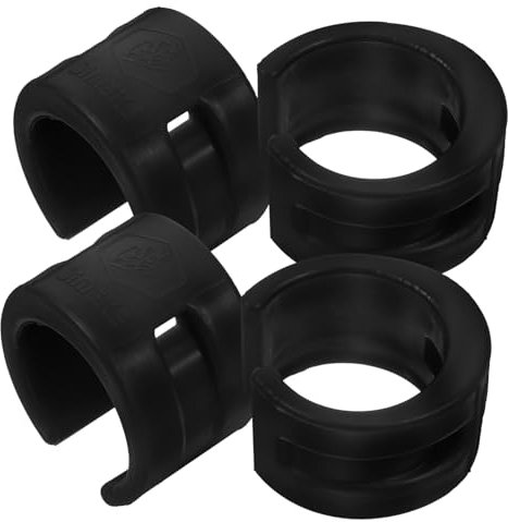 Yardwe Anneaux De Protection De Chaîne De Vélo en Caoutchouc Noir, 4 Pièces, Protège-hauban Arrière Et Fourche, Protection Antichoc pour VTT, Accessoire Cyclisme Tout-Terrain